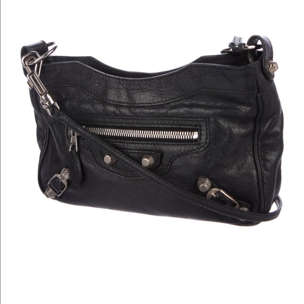 Balenciaga black arena leather motocross hip bag - Picture 2 of 6